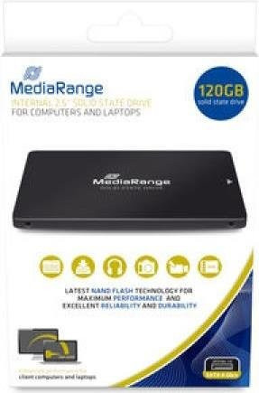MediaRange MR1001 Interne SSD 2.5 Zoll 120 GB SATA III TLC in Schwarz - Bild 1