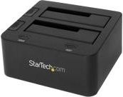 StarTech.com USB 3.0 Dual SSD/HDD Dockingstation mit UASP-Unterstützung für 2,5 und 3,5 Zoll SATA 6 Gbps, Schwarz (SDOCK2U33) - Bild 1