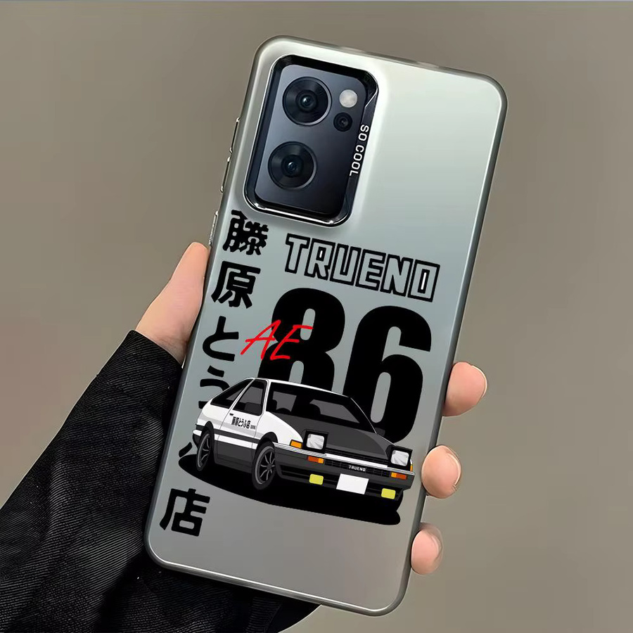 Silikon Handyhülle im Anime Initial D AE86 Design für Samsung Galaxy S25 S24 S23 S22 S20 Ultra in Silber und Bunt - Bild 3