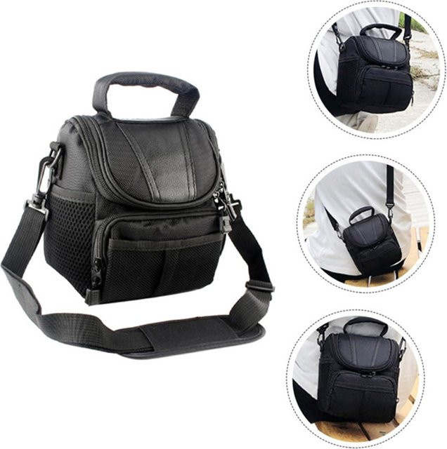 DIXSG Kamera-Schultertasche für DSLR-Kameras, wasserdicht und stoßfest, Schwarz - Bild 1