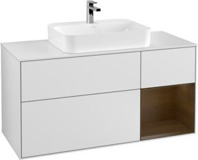 V&B Waschtischunterschrank Finion in Weiß lackiert, Breite: 120 cm, Tiefe: 50,1 cm, Höhe: 50,1 cm - Bild 1