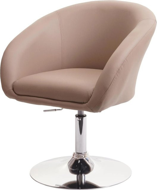 CHEFGASTRO Esszimmerstuhl modern, höhenverstellbar und drehbar, Kunstleder, Farbe: Beige, B/T/H: 90 x 59 x 60 cm, Sitzhöhe: 45 cm - Bild 1