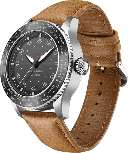 North Edge Chronograph, Solar, Edelstahl, Silber, Herren - Bild 1
