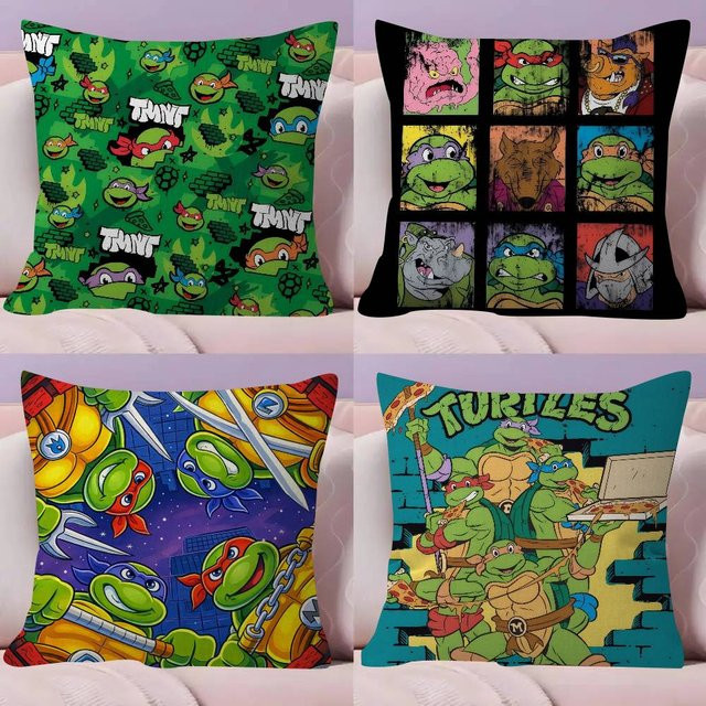 Rastar Teenage Mutant Ninja Turtles Kissen, quadratisch, Multicolour, B/B: 30,0 x 30,0 cm - Bild 1
