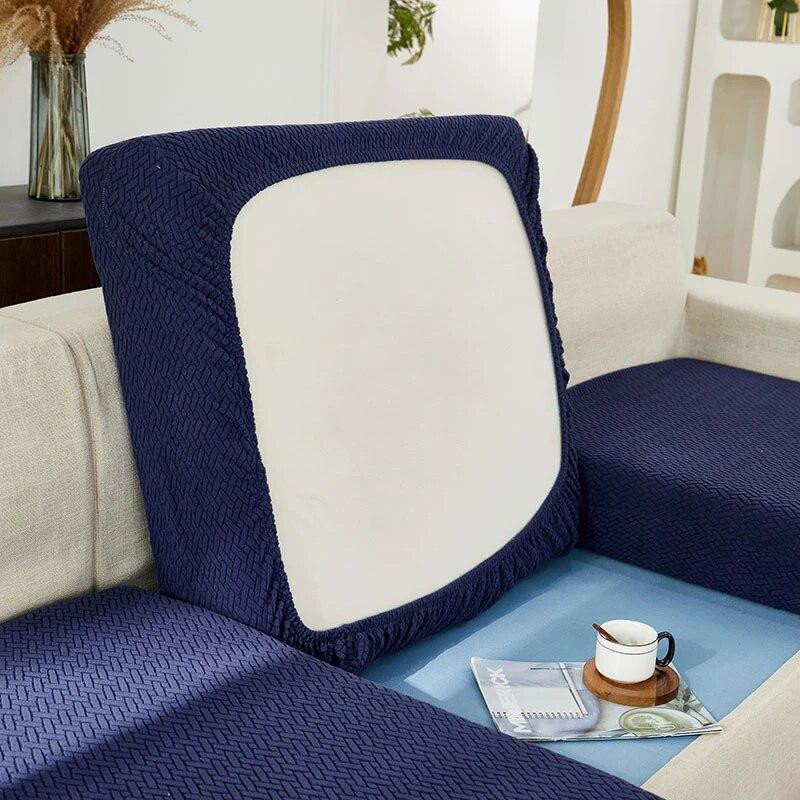 Beautifullife Jacquard Sofa-Sitzkissenbezug, verdickter Stretch-Schonbezug als Möbelschutz für Kinder und Haustiere, Breite: 60-90 cm - Bild 3