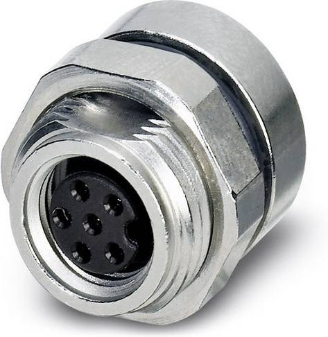 Phoenix Contact 1436534 Sensor-Aktor-Einbausteckverbinder M8 Buchse, 6-polig, Farbe: Silber, Schraubanschluss - Bild 1