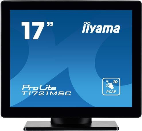 Iiyama ProLite T1721MSC-B2 Touchmonitor Schwarz, 43,2 cm (17 Zoll), TN-Panel, 1280 x 1024 Pixel, 5:4 Bildformat, Projected Capacitive Multi-Touch, USB, HDMI, USB-C - Bild 1