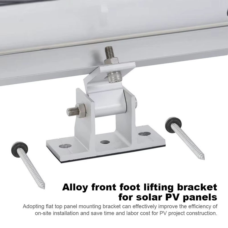 ALLOET Solar Panel Montage Halterungen Set für Flachdächer mit einstellbarem Winkel von 15 bis 30 Grad, Bohrfreie Solar Panel Rack Halterung - Bild 5