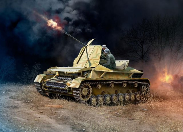 Revell Flakpanzer IV Möbelwagen 3.7cm Flak 43, Modellbau, 1:72 - Bild 3