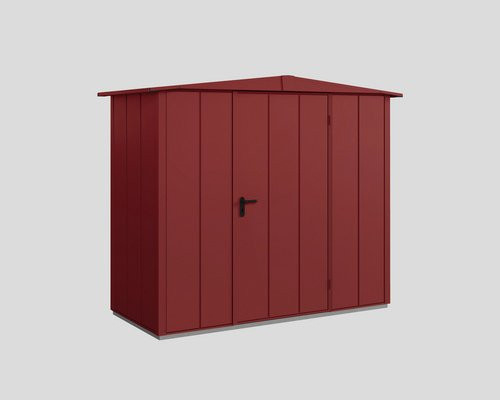 Ecostar Gerätehaus Elegant-S aus Metall in Rot mit B/H/T: 238 x 216 x 107,8 cm - Bild 1
