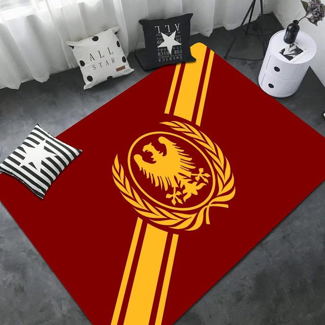 Rutschfeste Fußmatte JGJG mit Römischem SPQR Aufdruck, Rot, B/B: 60 x 40 cm - Bild 1