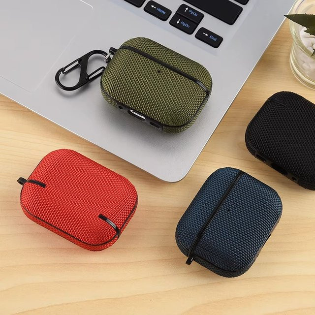 VORTNGLE Schutzhülle für Apple AirPods Pro 1. und 2. Generation aus stoßfestem Nylongewebe - Bild 1
