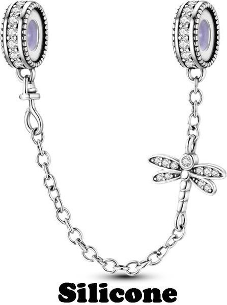 Lily there Spacer Stopper Clip Charms, 925 Silber, Damen - Bild 1