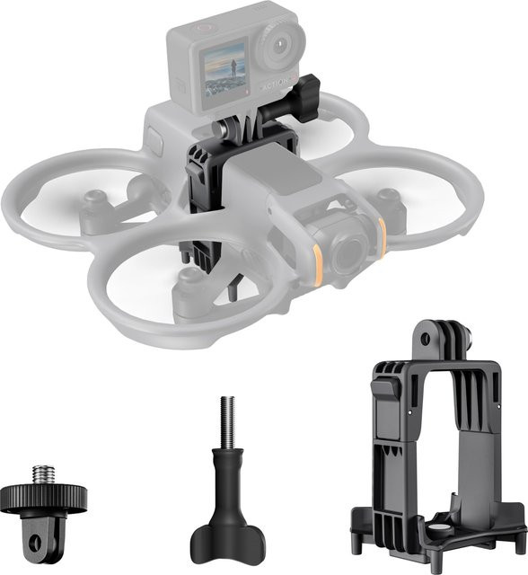 DJI Avata 2 Kamerahalterungserweiterung mit 1/4-Zoll-Schraubenadapter in Schwarz, kompatibel mit Action5 Pro und GoPro - Bild 1