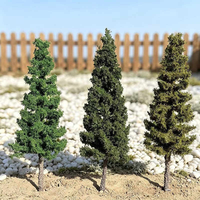 FunTrying Miniatur-Fichtenbaum-Modell, Grüner Baum, Bastelmaterialien - Bild 2