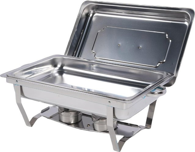 Aimo Chafing Dish Set aus Edelstahl in Grau für das Buffet zur Warmhaltung mit Single Grid - Bild 1
