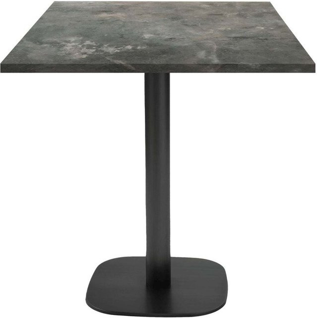RestooTab Tisch Round quadratisch in Grau-Blau und Schwarz, B/T/H: 70 x 70 x 75 cm - Bild 1