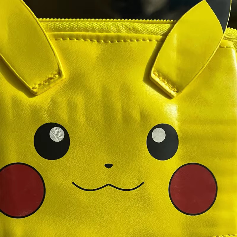 Pokemon Pikachu Federmäppchen mit großem Fassungsvermögen, einziehbares stehendes Schreibwarenbeutel in Gelb und Braun - Bild 3