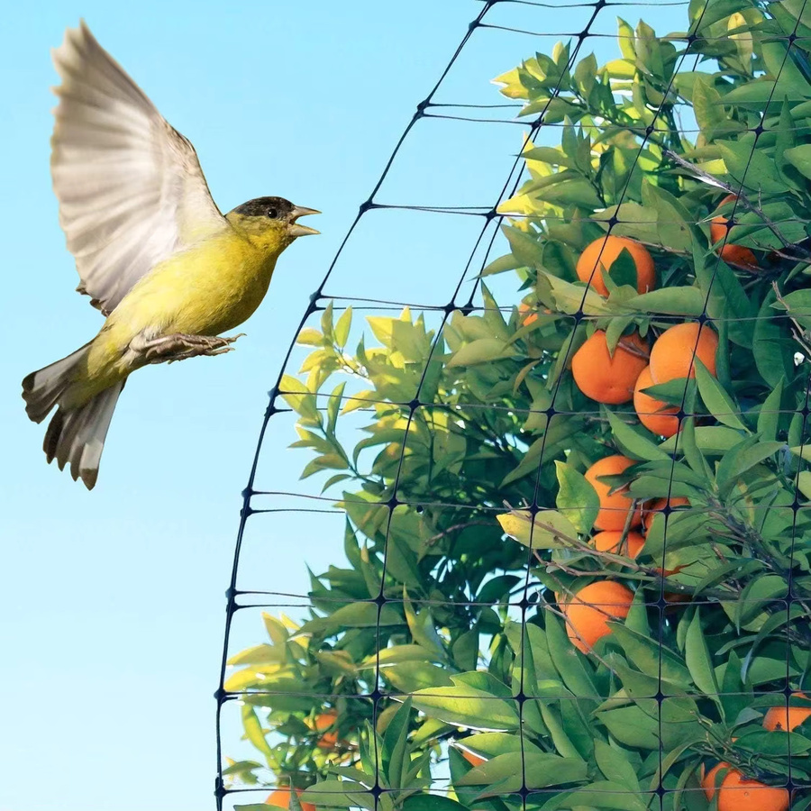 Wildschutznetz Schwarz für Vögel und Rehe, wiederverwendbares Schutznetz für Pflanzen, Obstbäume und Gemüse, Breite: 2,1 m, Länge: 30 m - Bild 3