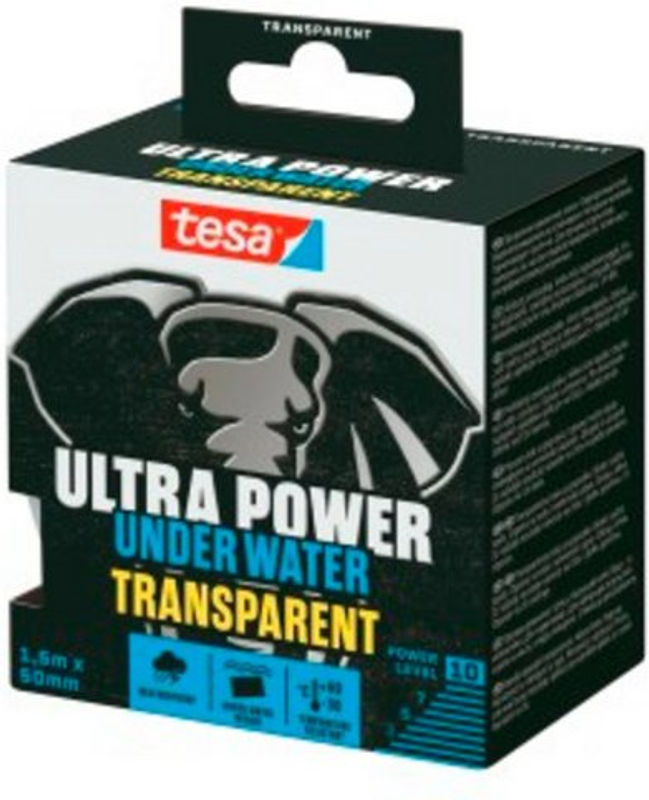 Tesa Reparaturband Ultra Power Under Water Transparent, Breite: 5 cm, Länge: 150 cm - Bild 2