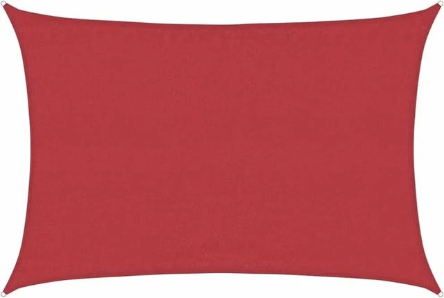 Furnicato Sonnensegel aus HDPE in Rot, Rechteckig, B x T: 6 x 4 m - Bild 1