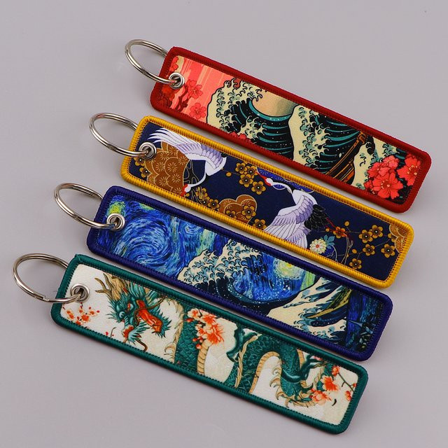 Ramulus Schlüsselanhänger Van Gogh Stickerei, Unisex - Bild 1