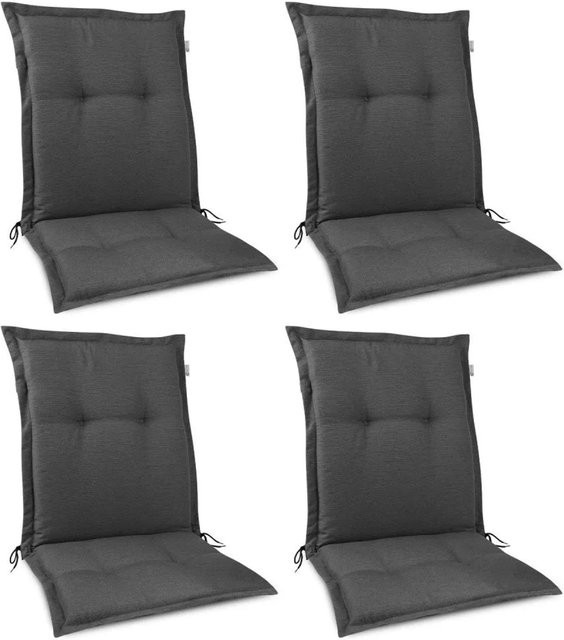 Beautissu HighLux NL Niederlehner 4-teiliges Set, Anthrazit, B/T/H: 105 x 50 x 7 cm - Bild 1