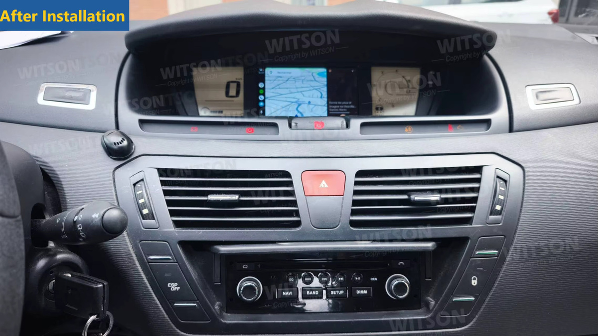 WITSON Android Auto Radio für Citroen C4 Picasso 2006-2013 mit GPS, WiFi und Carplay in Schwarz - Bild 2