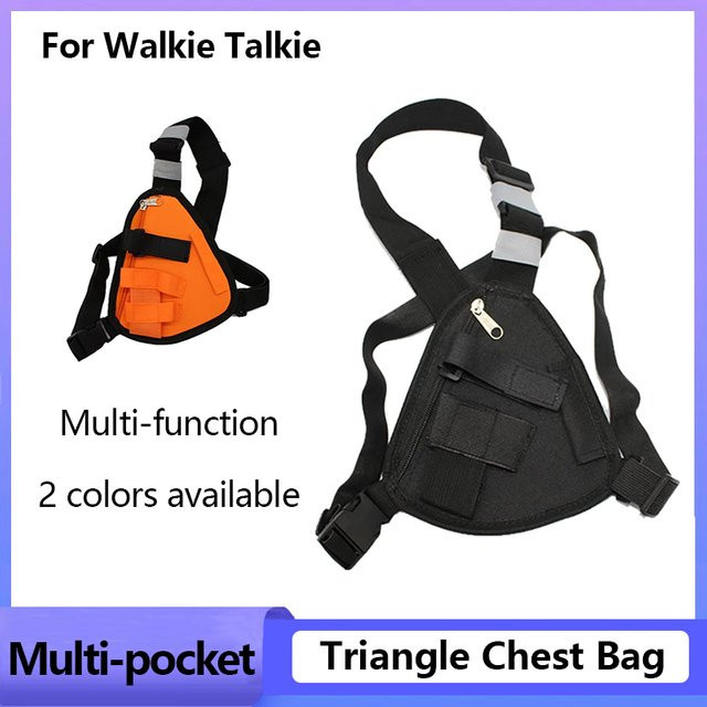 Taktische Radio-Brustweste von RONGYIN in Schwarz mit Holster für Baofeng BF-888S UV-5R und Quan Sheng Walkie Talkies - Bild 1