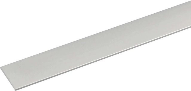 Arcansas Flachstange Aluminium Silber eloxiert B: 25 mm, H: 2 mm, L: 1000 mm - Bild 1