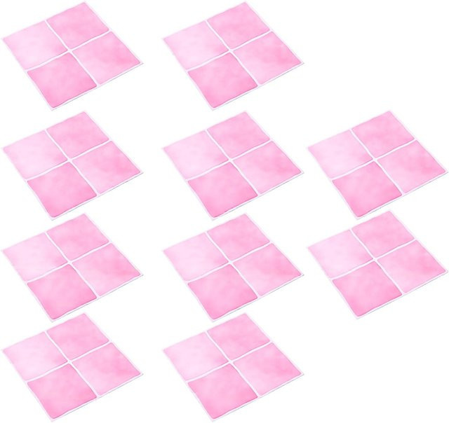 Fishine Selbstklebende Rückwandfliesen in Rosa, 10 Stück, quadratisch, 15,24 x 15,24 cm - Bild 1