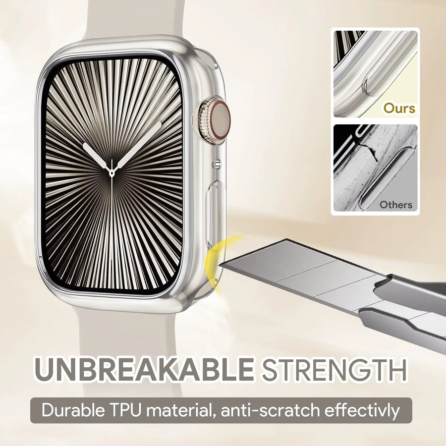 CAOWTAN Schutzhülle für Apple Watch 11, 42 mm/46 mm, TPU, Unisex - Bild 2