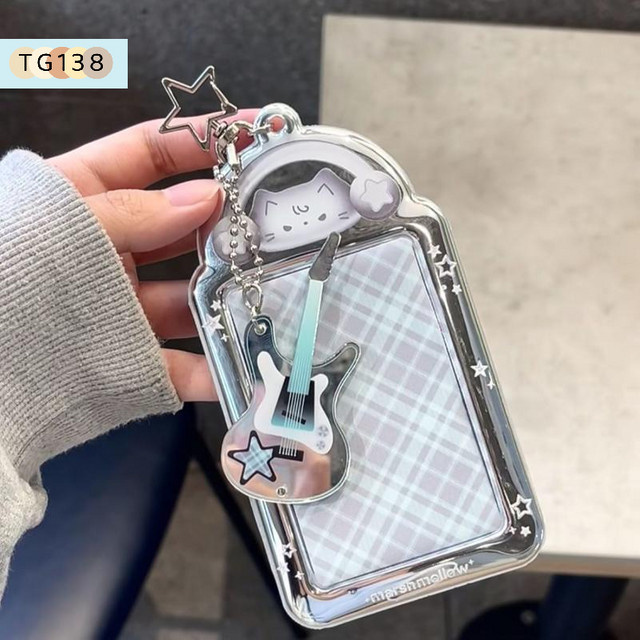 3-Zoll Fotokartenhalter als Taschenanhänger und Bildständer aus Kunststoff - Bild 1