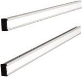 NOBO Rahmenprofil Index 10 aus Metall in Silber für das T-Karten-System, Breite: 32,2 cm - Bild 1