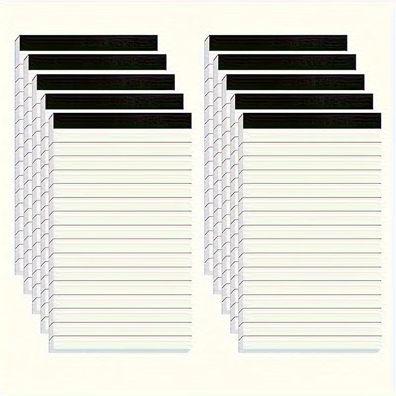 3er Set Raster Notizbücher in Weiß, 30 Seiten pro Buch, Format: 7,62 x 12,7 cm (3 x 5 Zoll) - Bild 1