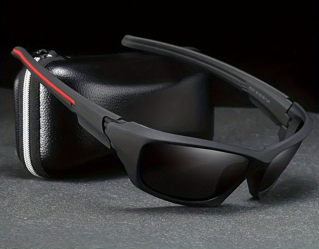 DIXSG Sportsonnenbrille, Vollrand, Kunststoff, black, Unisex - Bild 1