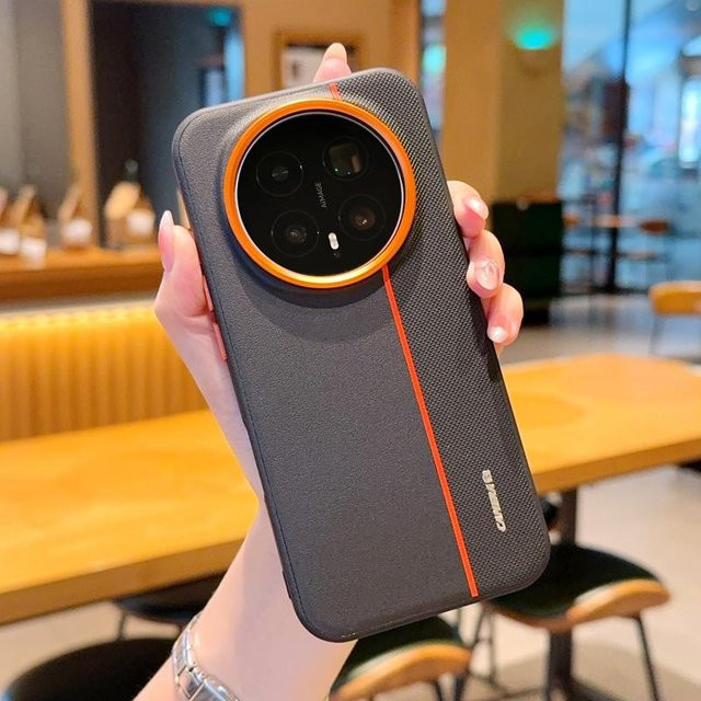 Honor Magic 8 Pro Schutzhülle aus PU-Leder im Patchwork-Design in Schwarz, Weiß oder Grau - Bild 1