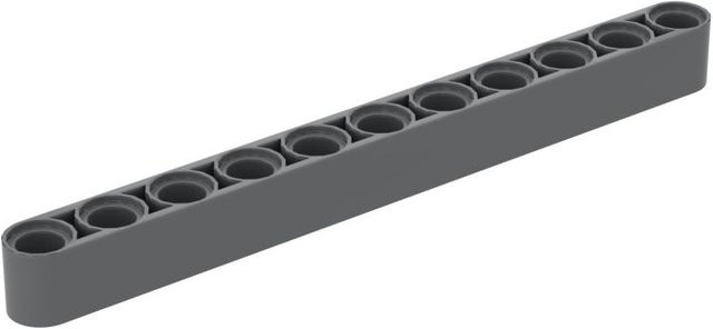 32525 High-Tech 1x11 Löcher Hebearm, Bausteine Teile, 30-teiliges Set, dunkelgrau - Bild 1