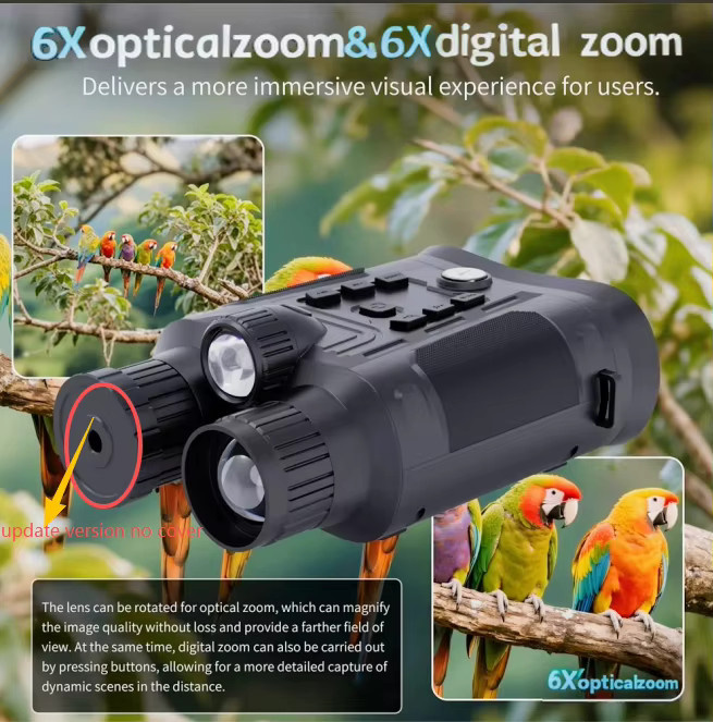Jagdfernrohr Nachtsichtbrille in 4K HD mit 40MP hochauflösendem Fernglas in Schwarz - Bild 3