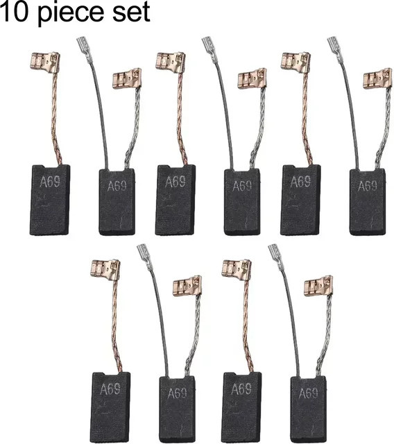 10 Stück Kohlebürsten für Bosch Elektrowerkzeuge GBH 5-40 DCE GSH 5-CE GSH 5 E GBH 5-40 DE in Schwarz - Bild 1