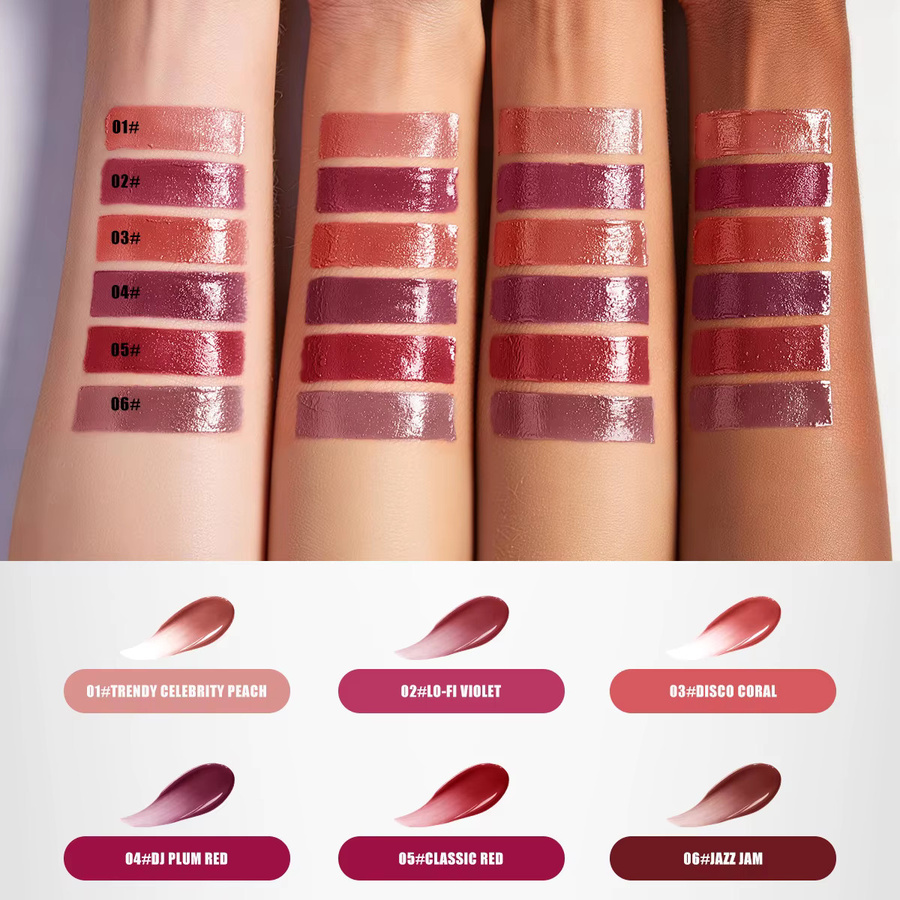 Hello Kiss Lip Gloss, Matt, 6 Farben - Bild 2