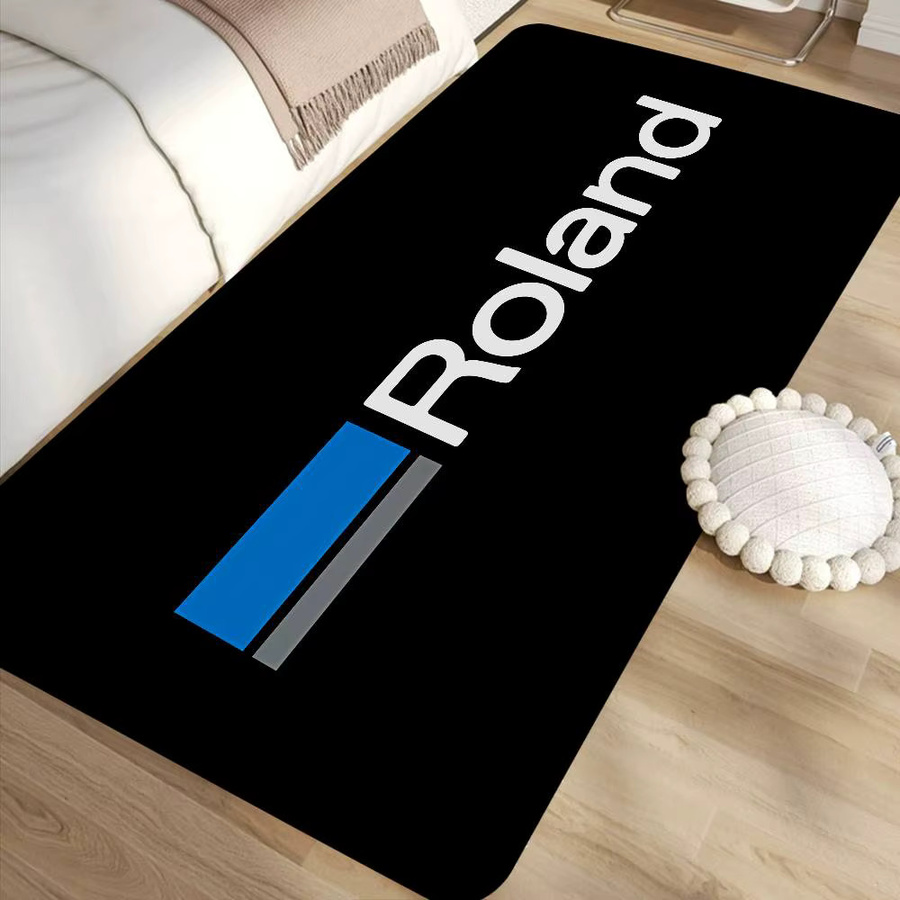 R-Rolands Bodenmatte Multiple Choice in Schwarz, rutschfester Teppich im modernen Retro-Design für Wohnzimmer und Küche - Bild 4
