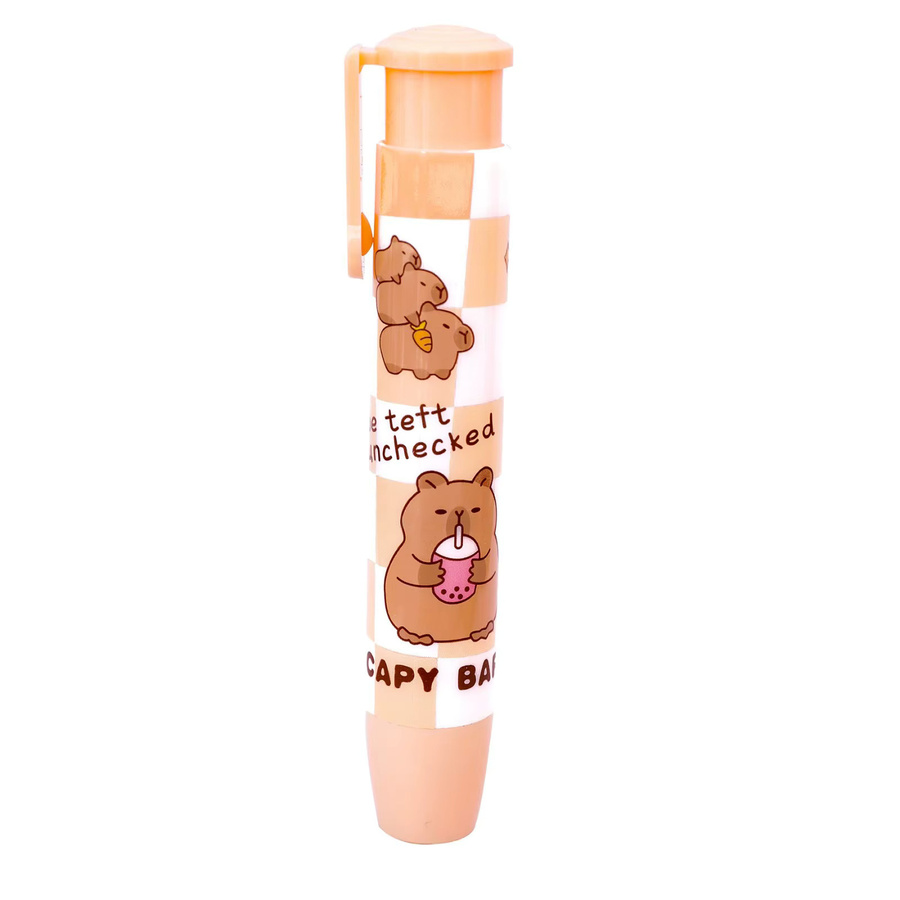Niedlicher Capybara Radiergummi für Kinder in Mehrfarbig, einziehbarer Cartoon Radiergummi als Schulbedarf und Geschenk für Schüler - Bild 4