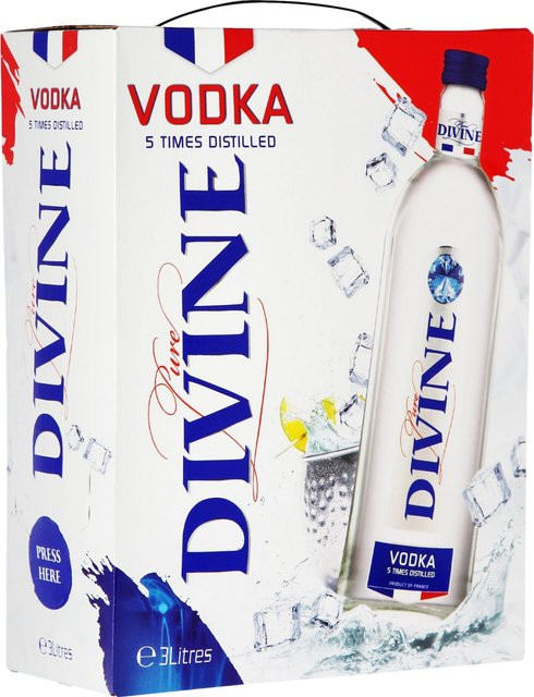Pure Divine Wodka, Vanille, Bag-in-Box, 3 l - Bild 1