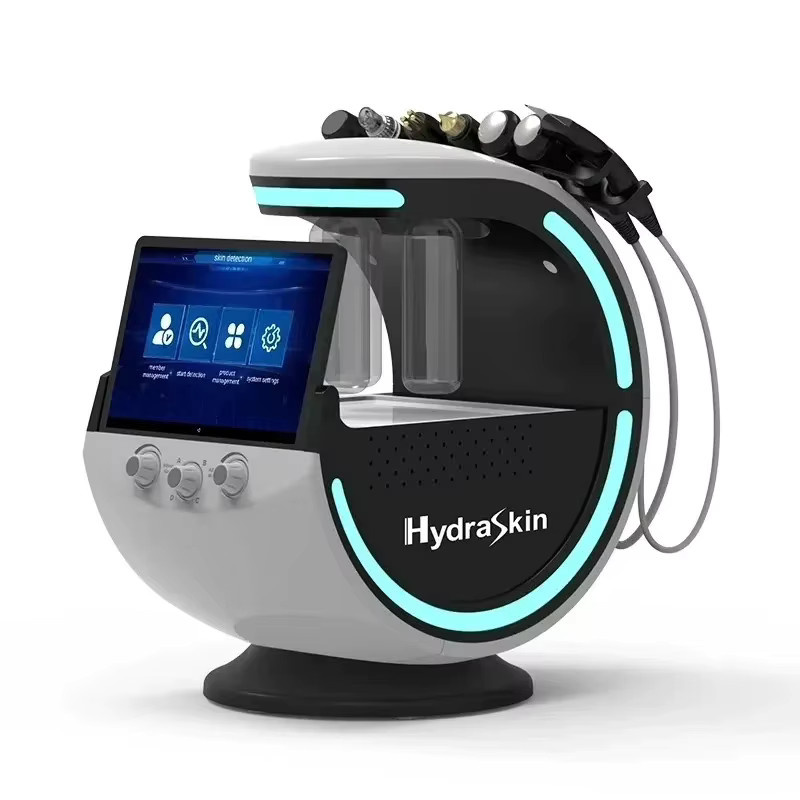 OUCEY 7 in 1 Hydro-Gesichtspflegemaschine mit Gesichtsanalyse, Schwarz - Bild 3