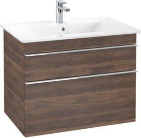 V&B Waschtischunterschrank VENTICELLO in Arizona Oak mit Chromgriffen, B/T/H: 75,3 x 50,2 x 59 cm - Bild 1