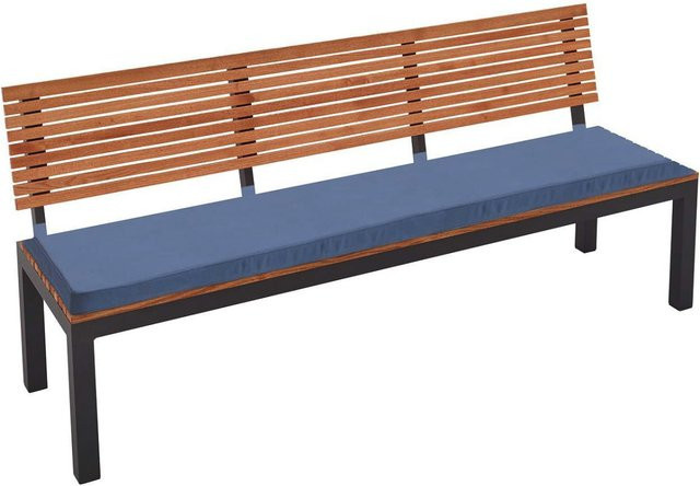 Rondo Auflage für Gartenbank Berrissimo aus Polyester in Blau, B/L/H: 146 x 46 x 6 cm - Bild 1