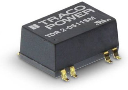TracoPower TDR 2-4813SM DC/DC-Wandler SMD 48 V/DC zu 15 V/DC 134mA 2W Schwarz - Bild 1