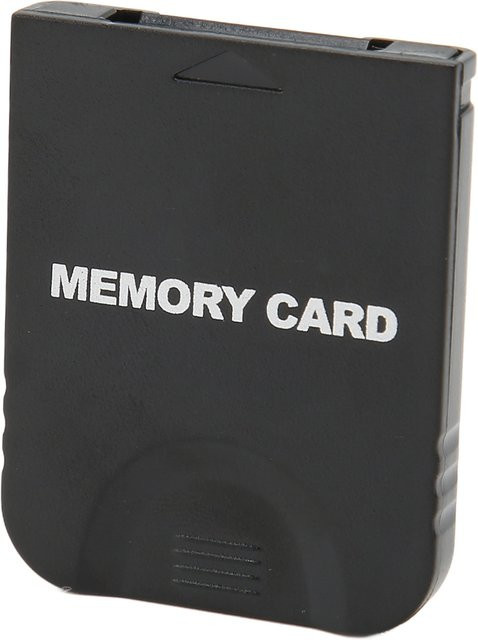 VBESTLIFE Gamecube Speicherkarte Retro Memory Card in Schwarz - Bild 1