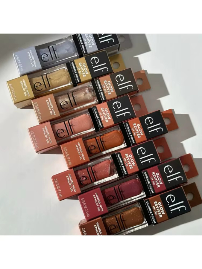 Elf New Glow Reviver Lipgloss Divine Wine, Glänzend, Öl - Bild 6